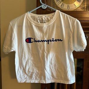 Champion Size XS White Crop Top